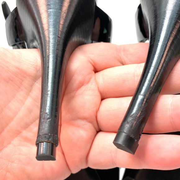 🌷❤️🔥FINAL SALE 🔥 NO OFFERS🌷💥Saint Laurent Tribute Patent Sandal 39.5 - Picture 7 of 9